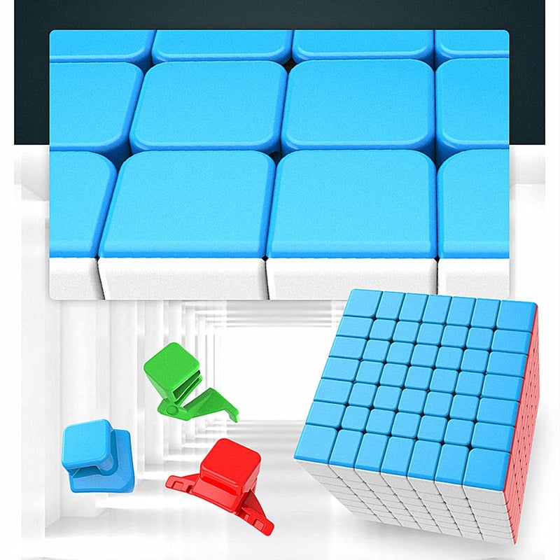 LiangCuber مكعب ليانغكيوبر مويو ميلونغ السريع 7x7 بدون ملصقات مكعب ميلونغ للألغاز ألعاب تعليمية مكعبات سحرية - Image 4